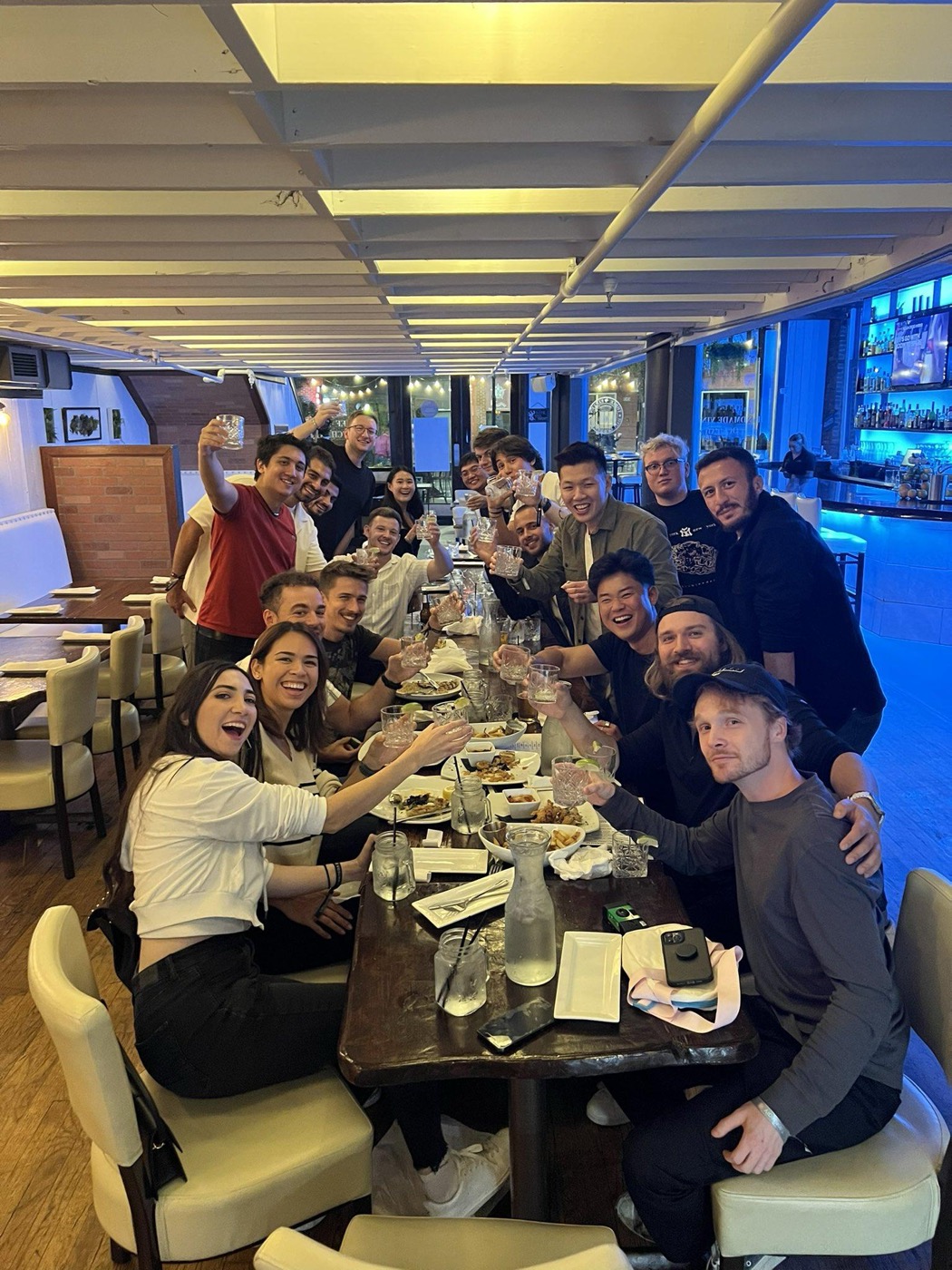 The Become Viral community at a celebration dinner