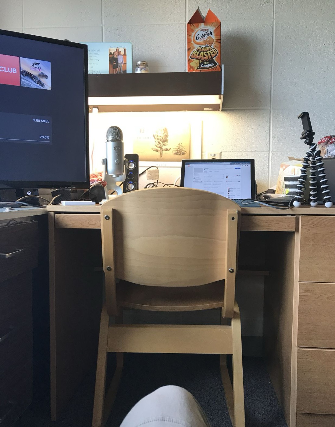 Year one: dorm-room desk where it all started