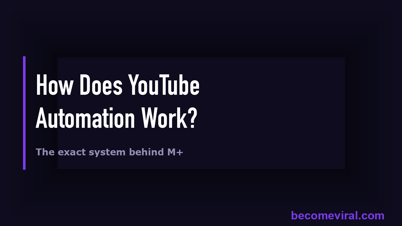 What Is Youtube Automation