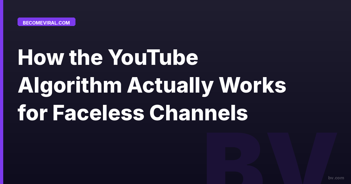 How the YouTube Algorithm Actually Works for Faceless Channels
